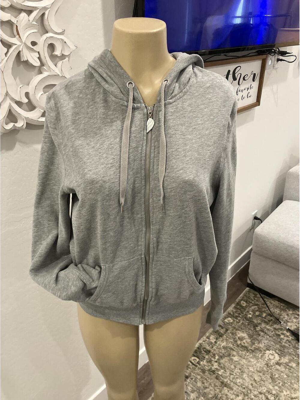 Victoria's Secret Supermodel Essentials Gray Full-Zip Hoodie